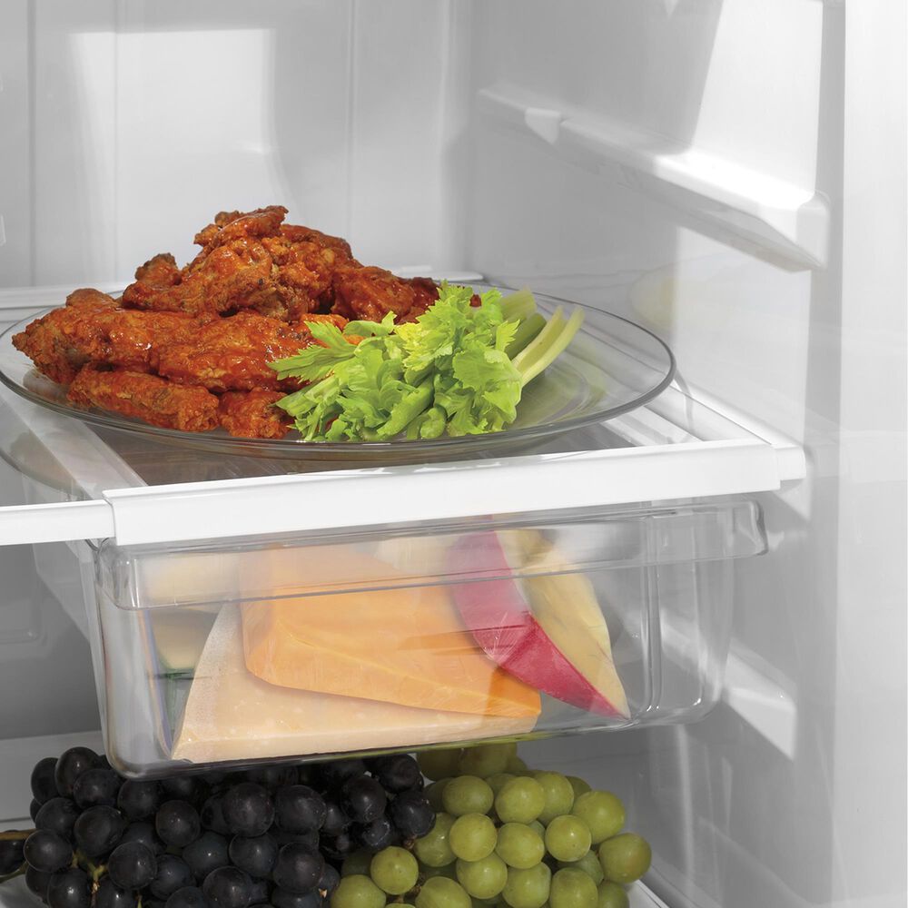 GE Appliances 17.5 Cu. Ft. Top Freezer Refrigerator with Edge-to-Edge Glass Shelves in Stainless Steel, , large