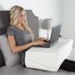 Timberlake Lavish Home Folding Wedge Memory Foam Pillow in Ivory, , large