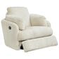 Ashley Tie-Breaker Manual Swivel Glider Recliner in Ivory, , large