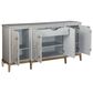 Bassett Perrine 4-Door Server in Soft Graphite and Gold, , large