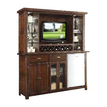 Radius Gettysburg Entertainment Hutch and Back Bar in Chestnut Oak, , large