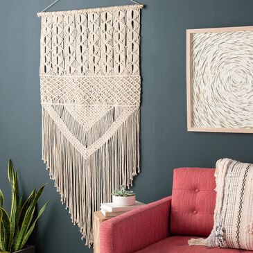 Surya Kahlo Wall Hanging in Cream, , large