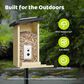Birdfy Bird Feeder Ebony with Smart Camera and Solar Panel in Brown and Black, , large