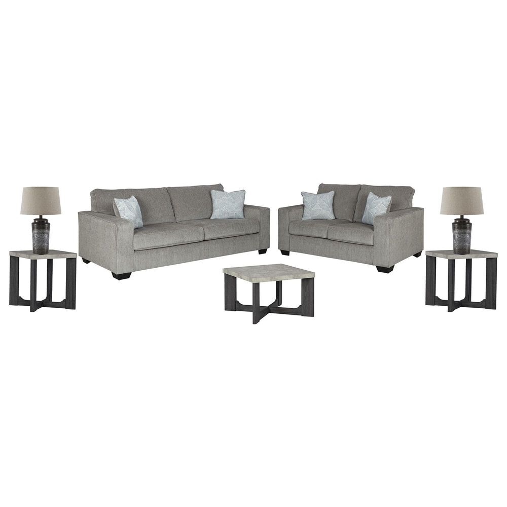 ASHLEY Altari, Sharstorm and Norbert 7-Piece Living Room Set in Alloy, , large