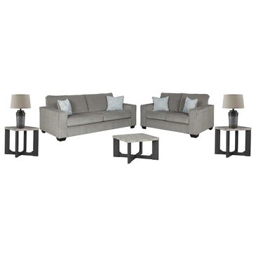 ASHLEY Altari, Sharstorm and Norbert 7-Piece Living Room Set in Alloy, , large