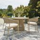 Ashley Orchard Beach Patio Dining Table in Beige, , large