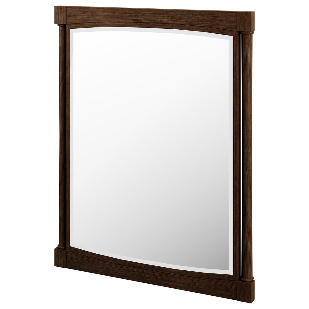 James Martin Kinnsden 30" Rectangular Mirror in Sable Oak, , large