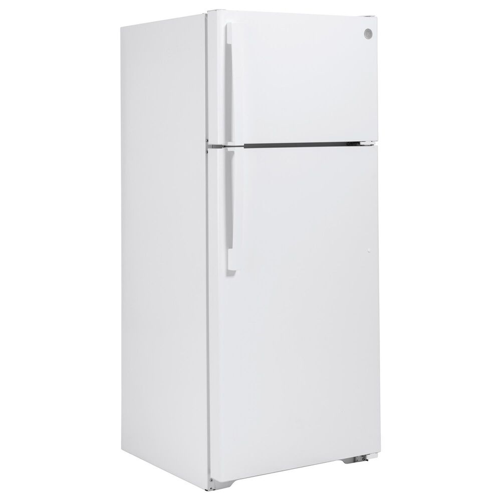 GE Appliances 17.5 Cu. Ft. Top-Freezer Refrigerator in White, , large
