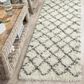 Safavieh Dallas Shag SGD258H-28 2"3" x 8" Ivory/Dark Grey Runner, , large