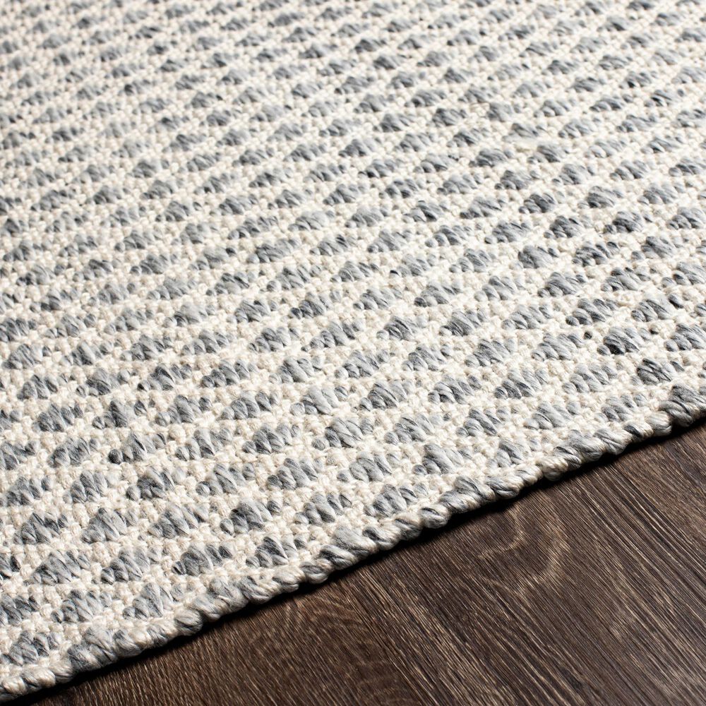 Surya Azalea Geometric 2&#39;6&quot; x 8&#39; Slate, Off White and Ink Blue Indoor/Outdoor Runner, , large