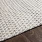 Surya Azalea Geometric 2"6" x 8" Slate, Off White and Ink Blue Indoor/Outdoor Runner, , large