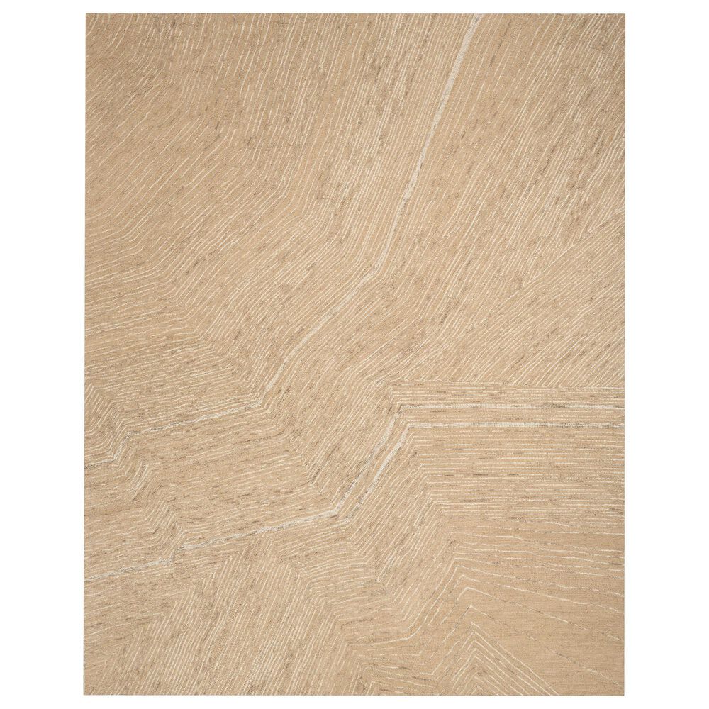 Nourison Pure Angles Camel 8"6" x 11"6" Area Rug, , large