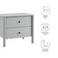 Modway Emmeline Scalloped 2 Drawer Nightstand in Light Gray, , large