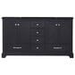 Lexora Home Dukes 60" Double Bathroom Vanity in Espresso with 2 cm White Quartz Top and Rectangular Sinks, , large