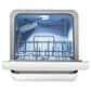 Midea 17" Portable Countertop Dishwasher with 5L Built-in Water Tank in White, , large