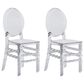 Rta Products Llc Ghost Stackable Side Chair in Clear (Set of 2), , large