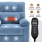 Hearth and Haven Large Power Lift Recliner in Blue, , large