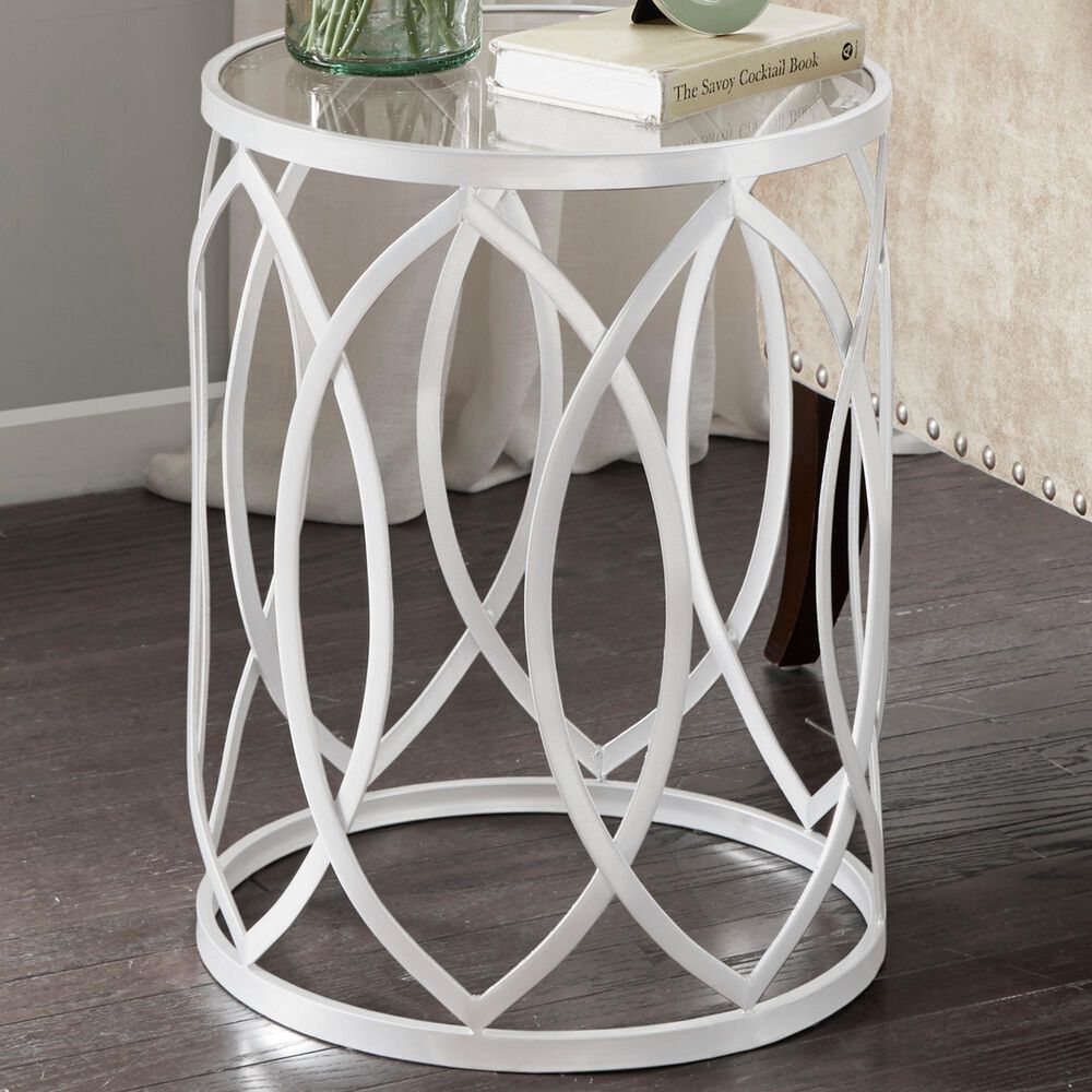Hampton Park Arlo Accent Table in White, , large
