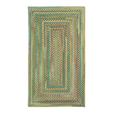 Capel Bear Creek 0980-225 3" x 5" Concentric Sage Area Rug, , large