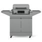 Tytus Emberwood Grill and Prep Cart with Electric Tabletop Grill and Griddle in Gunmetal Gray, , large