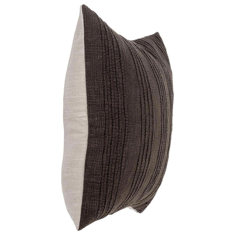 Classic Home SLD Gratitude 22" x 22" Throw Pillow in Ganache Brown, , large
