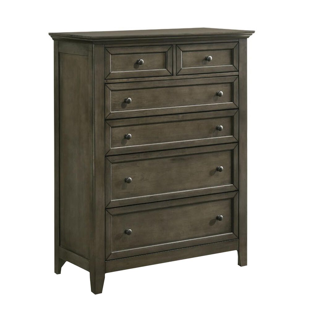 Hawthorne Furniture San Mateo 5 Drawer Chest in Gray, , large