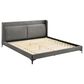 Blue River Legend 4-Piece King Platform Bed Set in Gray/Black, , large