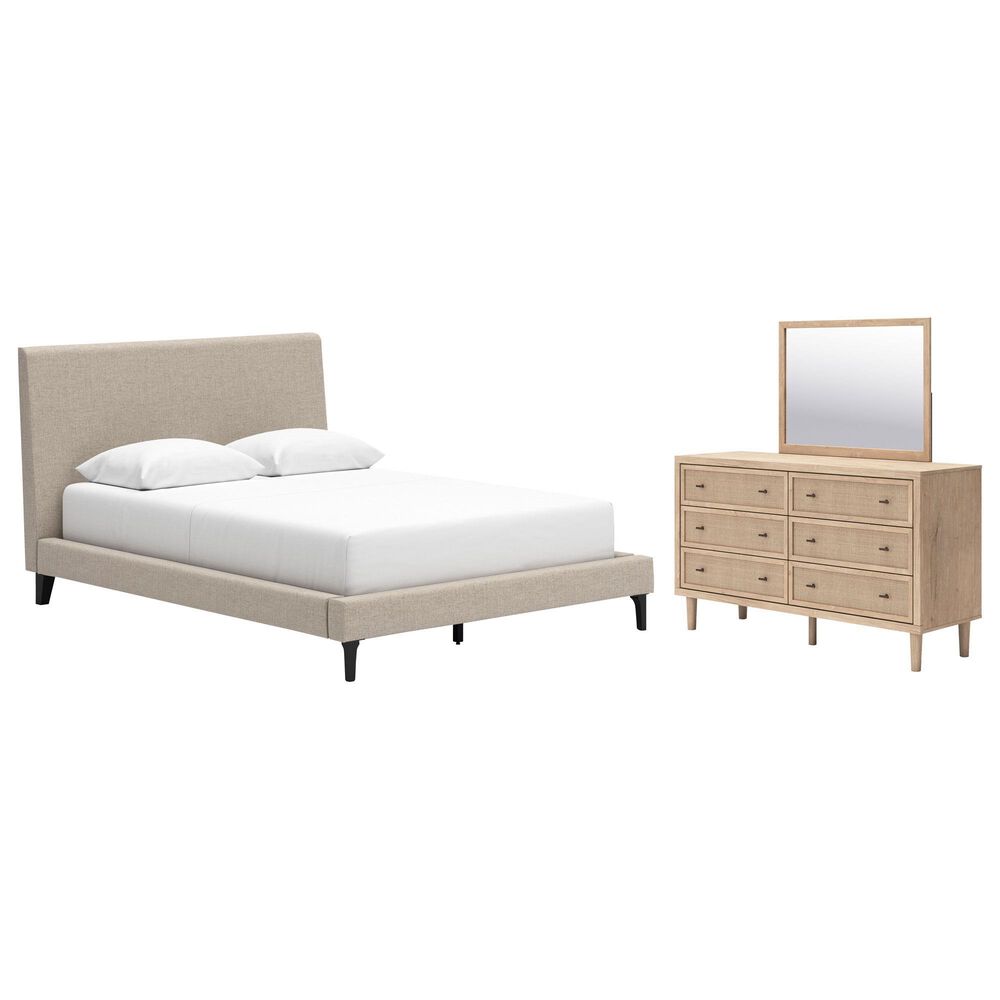 Ashley 3-Piece Upholstered Queen Bedroom Set in Two Tone, , large