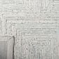 Safavieh Micro-Loop MLP176F 9" x 12" Light Grey and Ivory Area Rug, , large