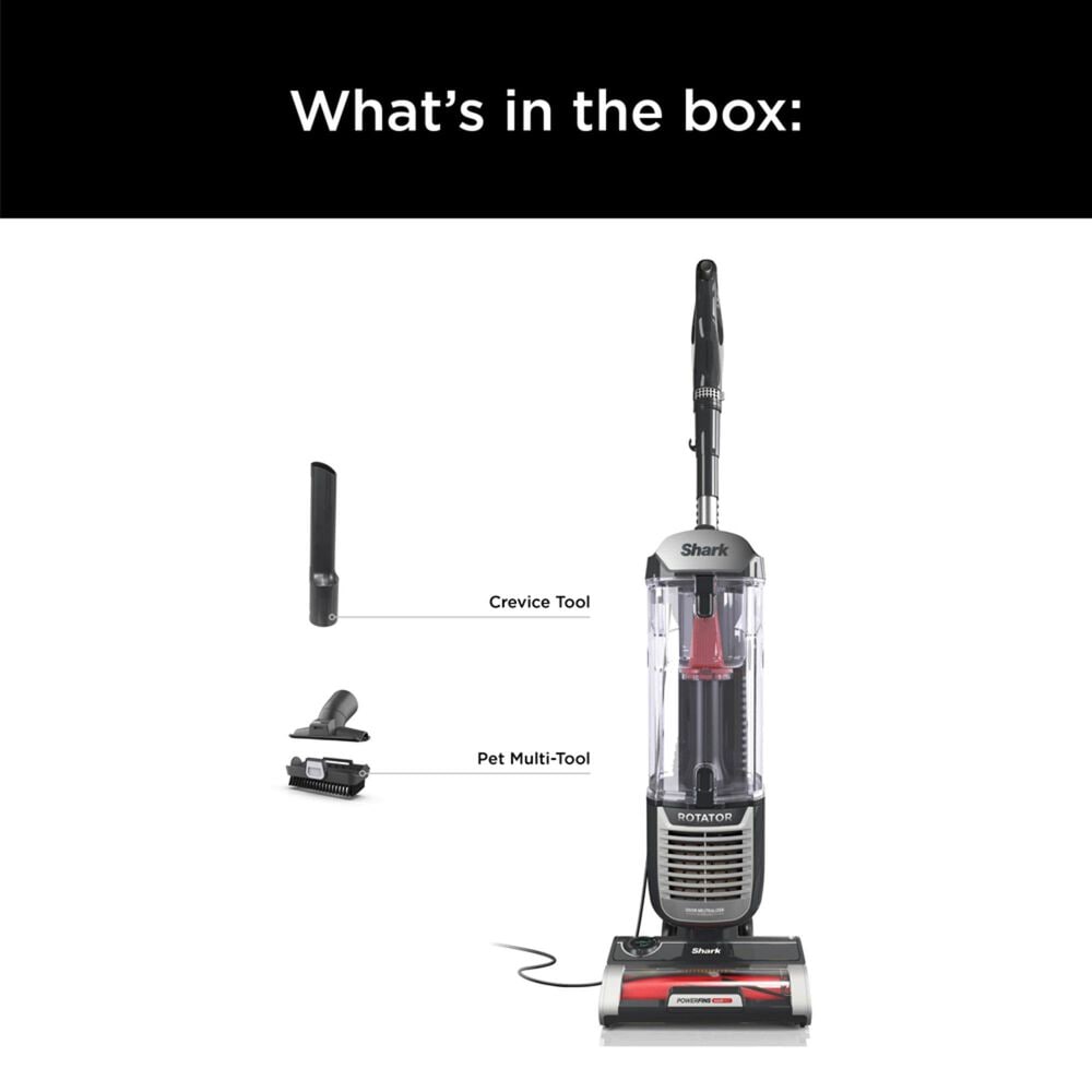 Shark Rotator Pet Upright Vacuum with PowerFins HairPro in Charcoal, , large