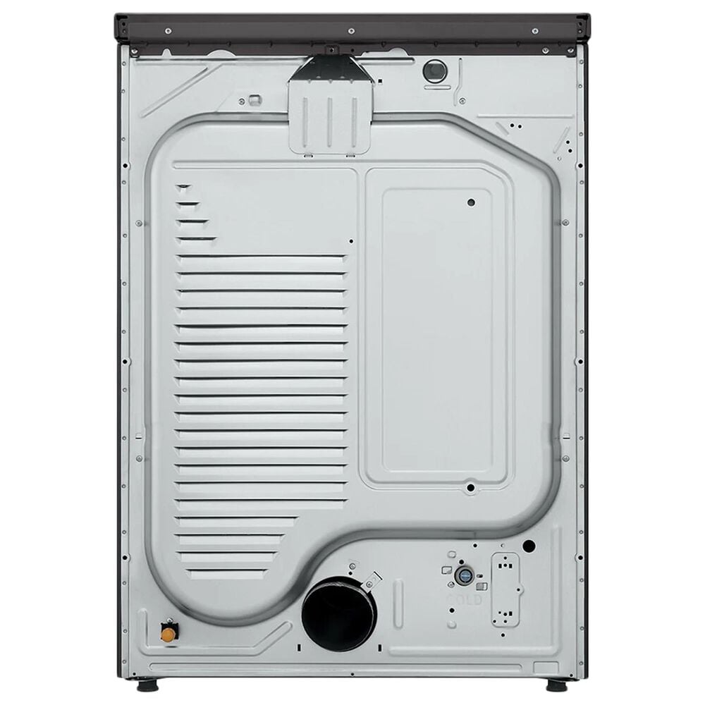 LG 5 Cu. Ft. Front Load Washer with 25 Wash Cycles and 7.4 Cu. Ft. Gas Dryer Laundry Pair in Black Steel, , large