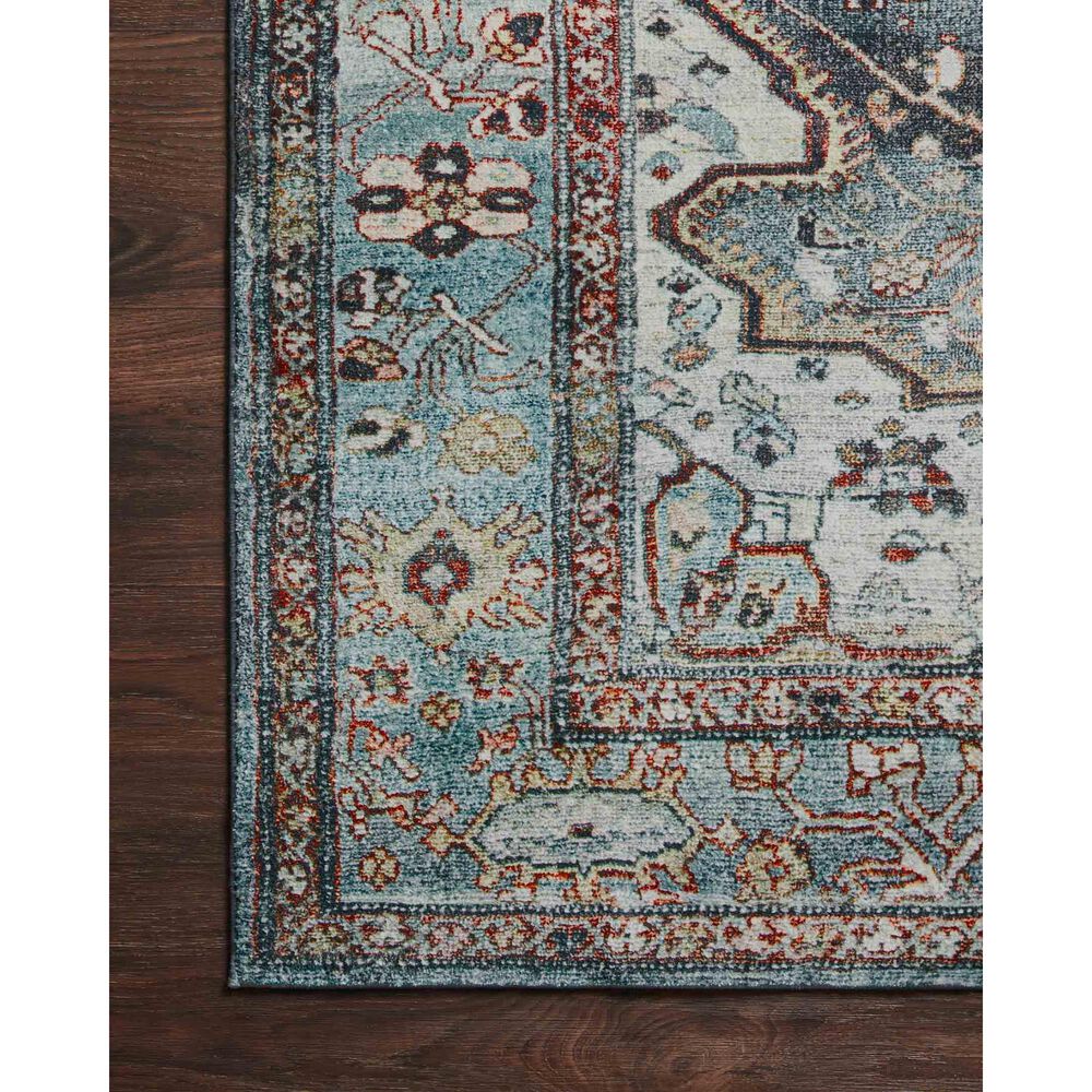 Loloi II Margot 2&#39; x 5&#39; Ocean and Brick Area Rug, , large