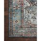 Loloi II Margot 2" x 5" Ocean and Brick Area Rug, , large