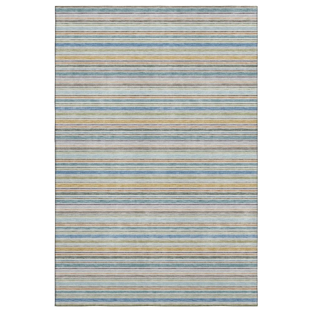Dalyn Rug Company Soft Essentials Striped Seaside 9" x 12" Indoor/Outdoor Area Rug, , large