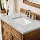 James Martin Vanities Brittany 36" Single Bathroom Vanity in Saddle Brown with 3 cm Victorian Silver Quartz Top and Rectangular Sink, , large