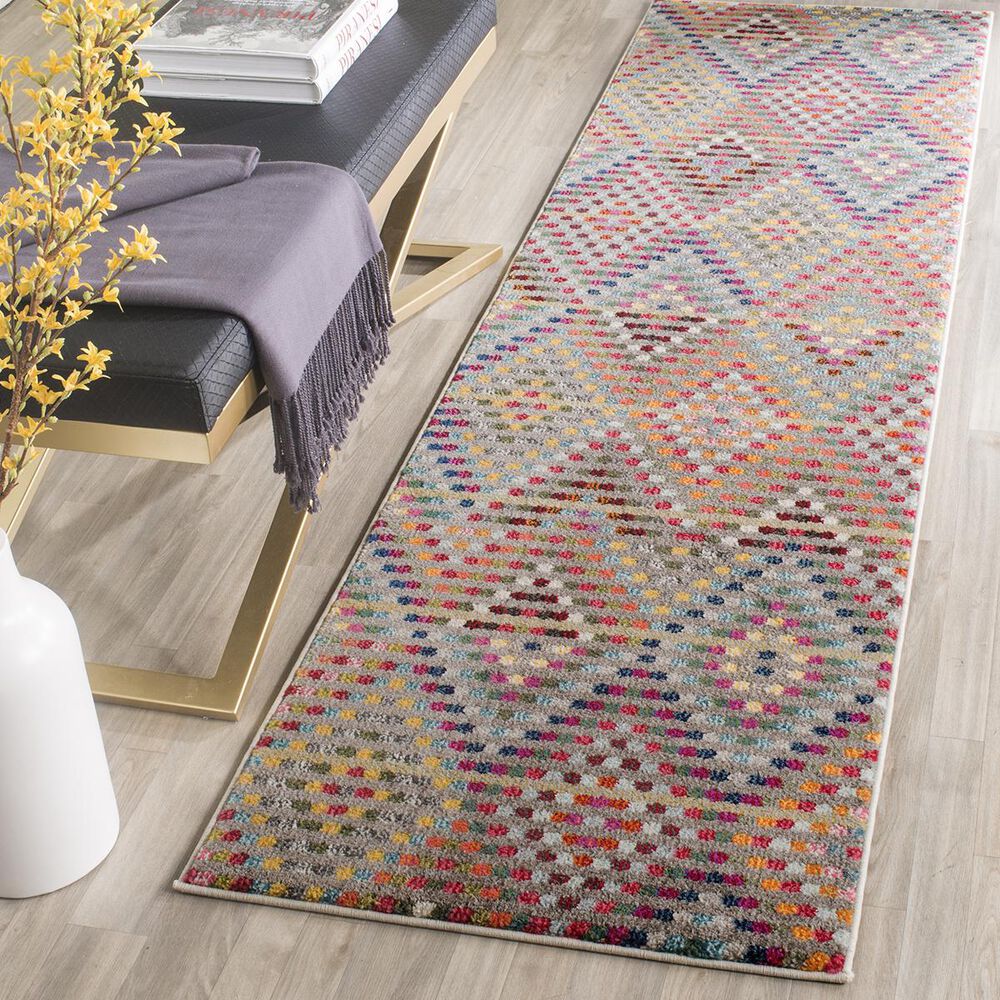 Safavieh Monaco MNC204F-210 2"2" x 10" Multi/Beige Runner, , large