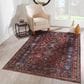 Momeni Karachi KAR-1 3"6" x 5"6" Burgundy Area Rug, , large