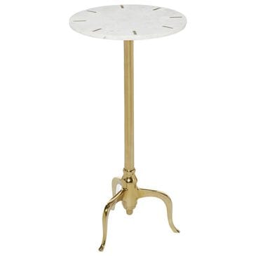 Maple and Jade 27" Accent End Table in Gold and White, , large