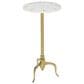 Maple and Jade 27" Accent End Table in Gold and White, , large