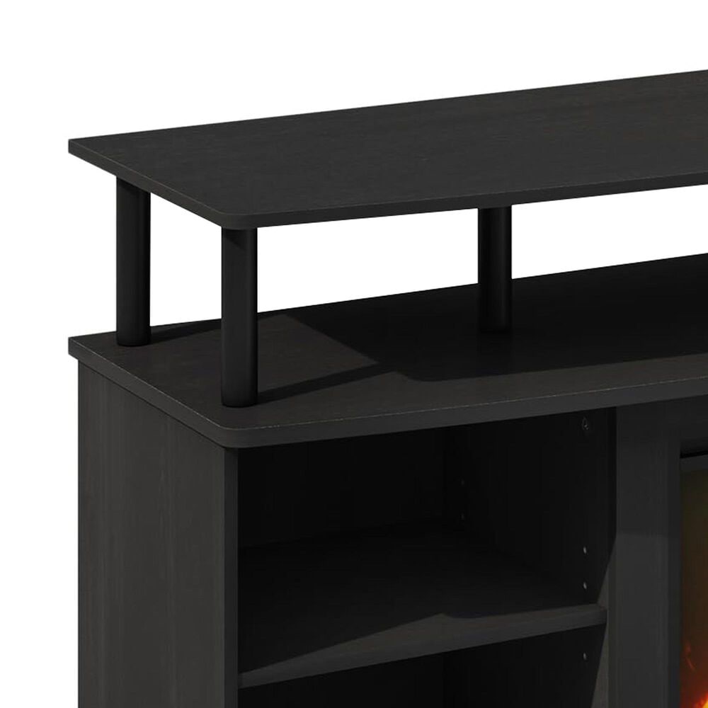 HOMLUX 47" TV Stand with No Heat Electric Fireplace in Americano and Black, , large