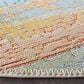 Safavieh Barbados Abstract Sunset 8" Round Light Blue and Pink Indoor/Outdoor Area Rug, , large