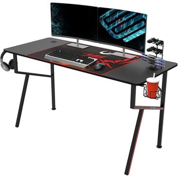 Eureka Ergonomics 55" Gaming Desk in Black and Red, , large
