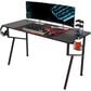 Eureka Ergonomics 55" Gaming Desk in Black and Red, , large