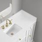 37B Kinsale 48" Single Bathroom Vanity Cabinet in Bright White with White Composite Stone Top and Backsplash, , large