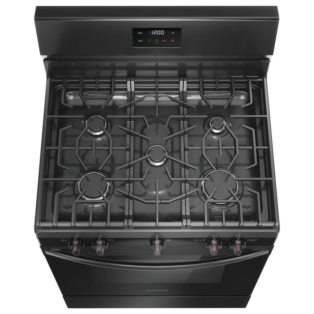 Frigidaire 30&quot; Freestanding Gas Range with Quick Boil Burner in Black, , large