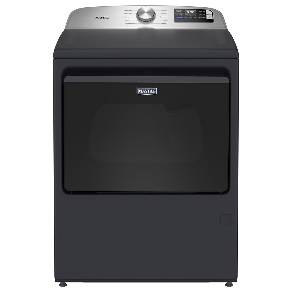 Maytag 7.4 Cu. Ft. Smart Front Load Gas Dryer with Extra Power in Midnight Steel, , large