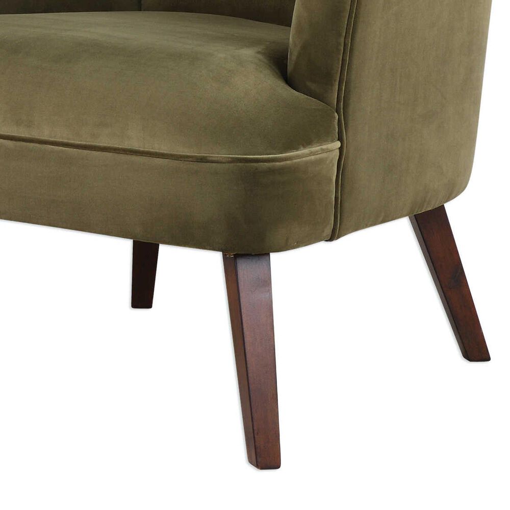Uttermost Conroy Accent Chair in Olive Velvet, , large