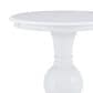 Linon Home Decor Adeline Round Accent End Table in White, , large