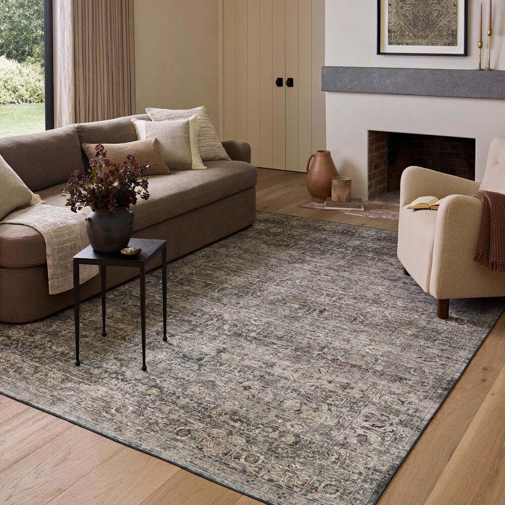 Amber Lewis x Loloi Josie 9&#39; x 12&#39; Dove and Gold Area Rug, , large
