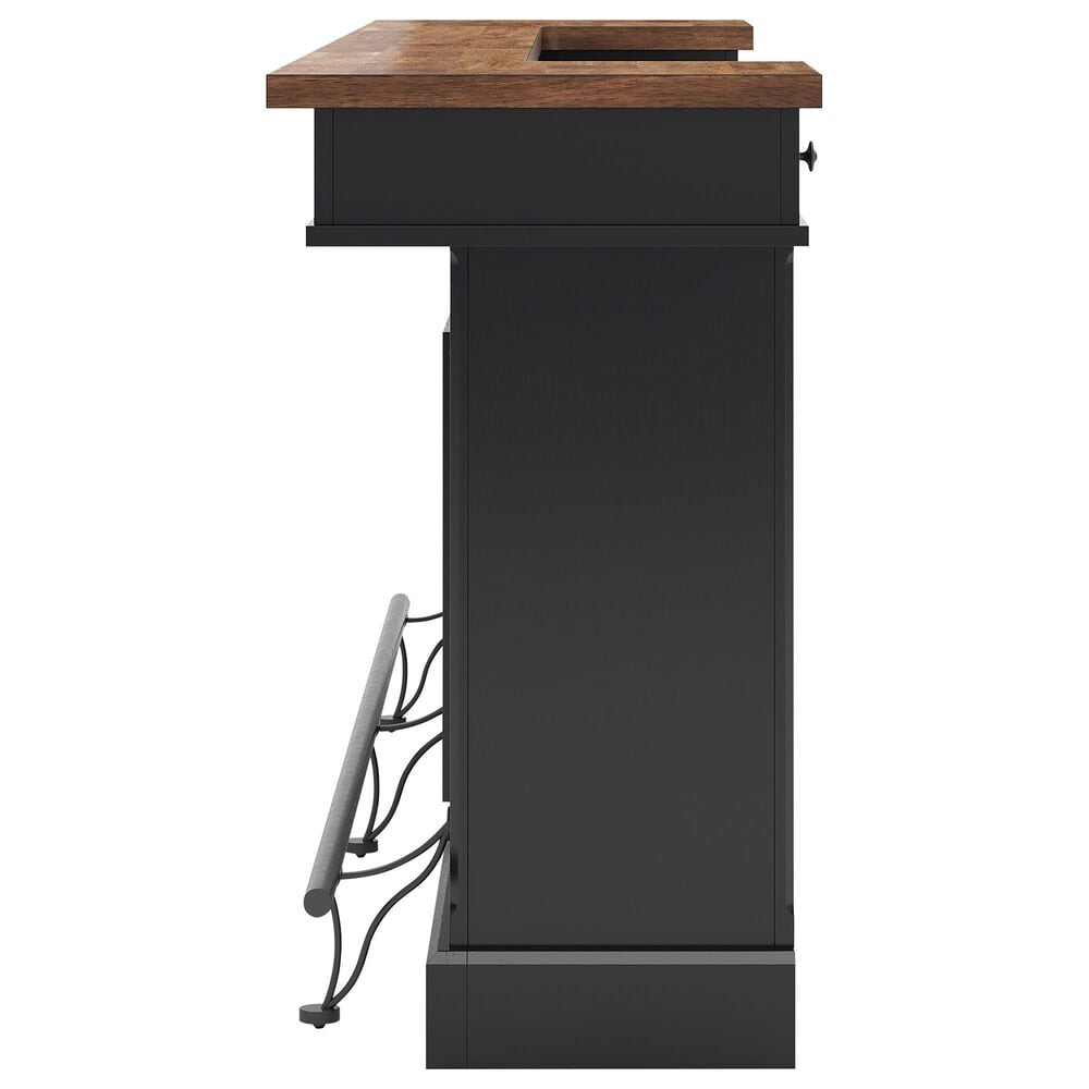 Ashley Wildenauer Bar in Warm Satin Black and Brown, , large